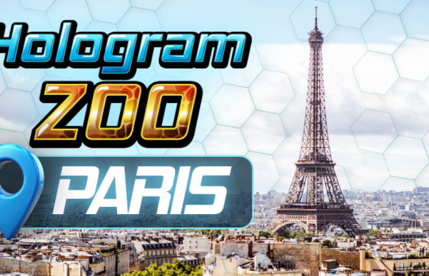 Hologram Zoo Paris installation by Axiom Holographics